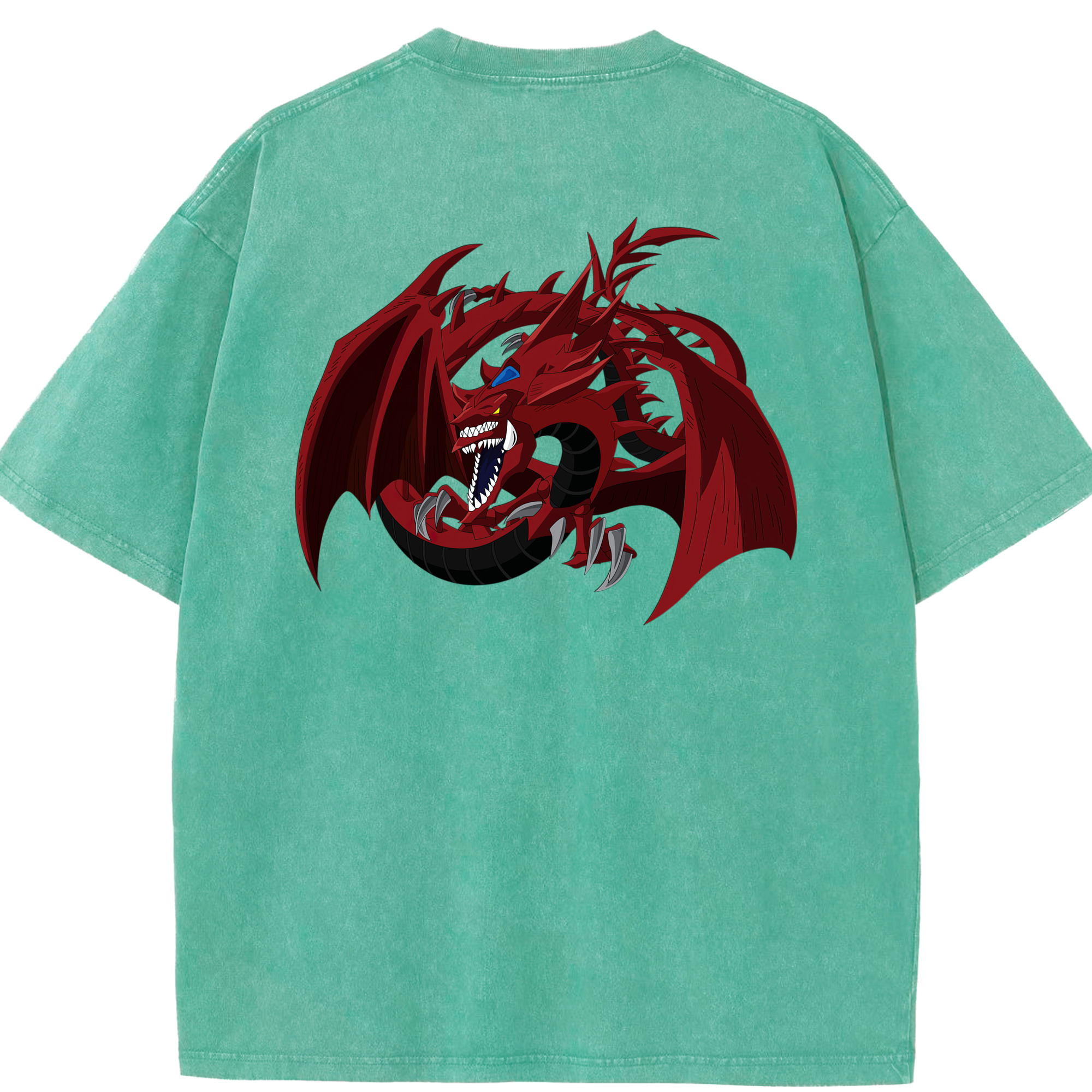 （画像用） 遊☆戯☆王 Yu-Gi-Oh! 綿100% ヴィンテージ風 半袖Tシャツ（背面プリント）